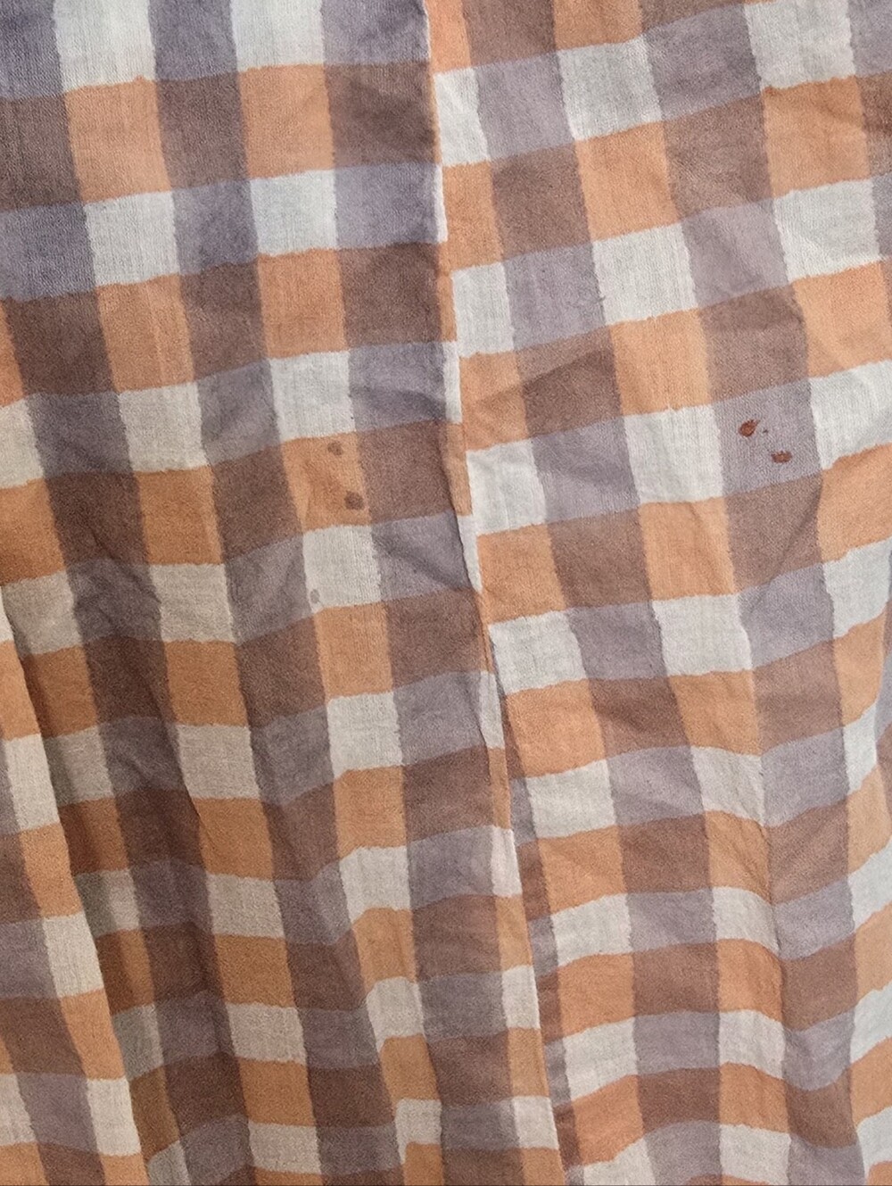 World Market Mira Checkered Dolman Kaftan Dress With Tie At Waist 100% Cotton - Picture 9 of 10